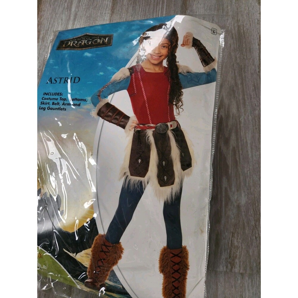 How to Train Your Dragon Astrid Costume Girls Sz L 12-14 Halloween Cosplay GUC - Picture 3 of 8
